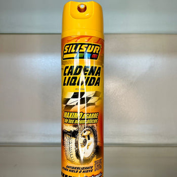0201124 - CADENA LIQUIDA AEROSOL SILISUR ANTIDESLIZANTE PARA HIELO O NIEVE 270GR/390CM3
