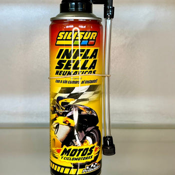 0201121 - INFLA Y SELLA NEUMATICOS PARA MOTOS SILISUR 215GR/300CM3
